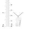 Thumbnail Image 4 of Sport Number & Name Necklace 10K White Gold 18"