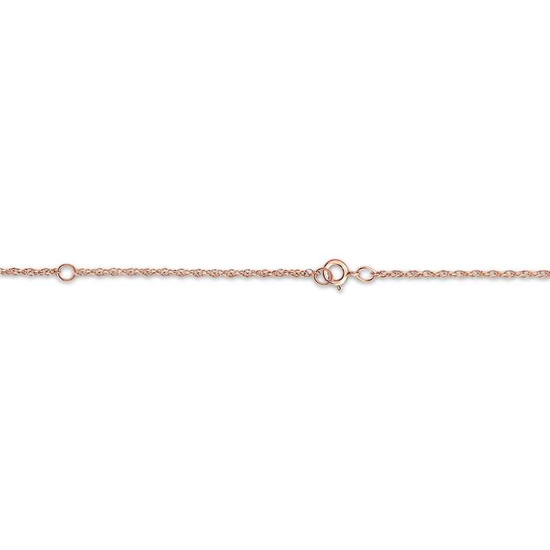 Main Image 2 of Sport Number & Name Necklace 14K Rose Gold 18"