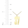 Thumbnail Image 4 of Sport Number & Name Necklace 14K Yellow Gold 18"