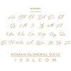 Thumbnail Image 3 of Name & Roman Numeral Date Disc Necklace 10K Yellow Gold 18"