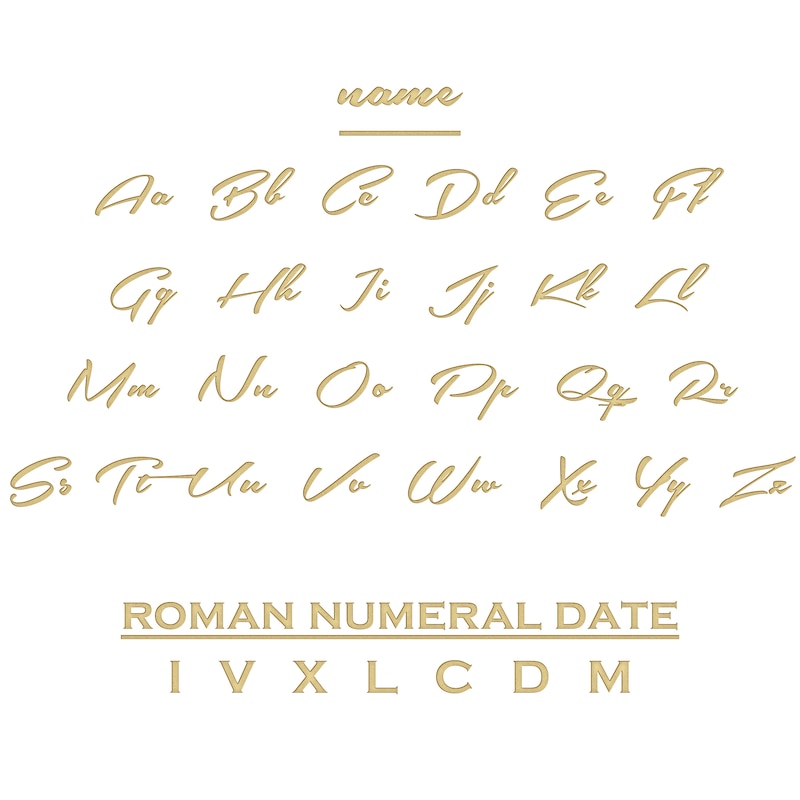Main Image 3 of Name & Roman Numeral Date Disc Necklace 10K Yellow Gold 18"