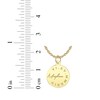Thumbnail Image 4 of Name & Roman Numeral Date Disc Necklace 10K Yellow Gold 18"