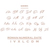 Thumbnail Image 3 of Name & Roman Numeral Date Disc Necklace 14K Rose Gold 18"
