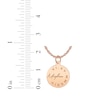 Thumbnail Image 4 of Name & Roman Numeral Date Disc Necklace 14K Rose Gold 18"