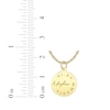 Thumbnail Image 4 of Name & Roman Numeral Date Disc Necklace 14K Yellow Gold 18"