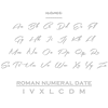 Thumbnail Image 3 of Name & Roman Numeral Date Disc Necklace Sterling Silver 18"