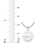 Thumbnail Image 4 of Name & Roman Numeral Date Disc Necklace Sterling Silver 18"