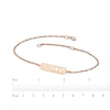 Thumbnail Image 4 of Roman Numeral Year Bracelet 14K Rose Gold 7.25"
