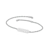 Thumbnail Image 1 of Roman Numeral Year Bracelet 14K White Gold 7.25"