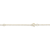Thumbnail Image 2 of Diamond Accent Heart Name Bracelet 10K Yellow Gold 7.5"