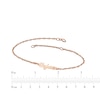 Thumbnail Image 4 of Diamond Accent Heart Name Bracelet 14K Rose Gold 7.5"