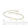 Thumbnail Image 4 of Diamond Accent Heart Name Bracelet 14K Yellow Gold 7.5"