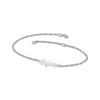 Thumbnail Image 1 of Diamond Accent Heart Name Bracelet Sterling Silver 7.5"