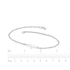 Thumbnail Image 4 of Diamond Accent Heart Name Bracelet Sterling Silver 7.5"