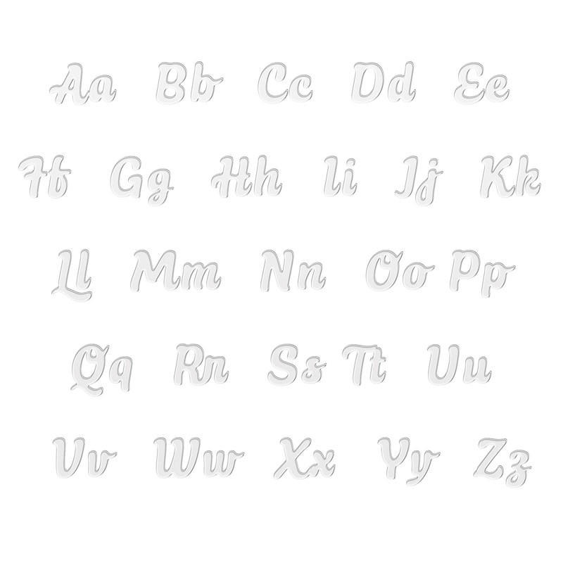 Main Image 3 of Textured Script Nameplate Necklace 10K White Gold 18"