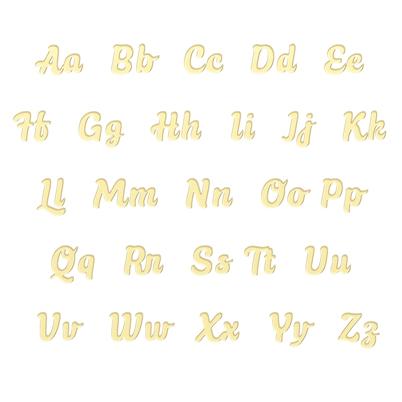 Main Image 3 of Textured Script Nameplate Necklace 10K Yellow Gold 18"