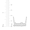 Thumbnail Image 4 of Textured Script Nameplate Necklace Sterling Silver 18"