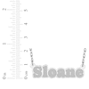 Thumbnail Image 4 of Textured Bold Nameplate Necklace 10K White Gold 18"