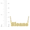 Thumbnail Image 4 of Textured Bold Nameplate Necklace 14K Yellow Gold 18"