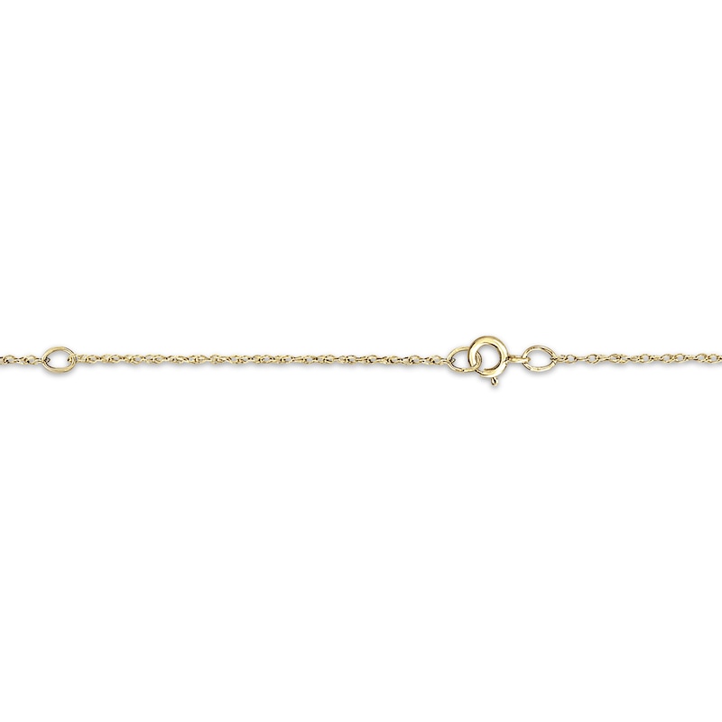 Main Image 2 of Diamond Accent Script Name Necklace 10K Yellow Gold 18"