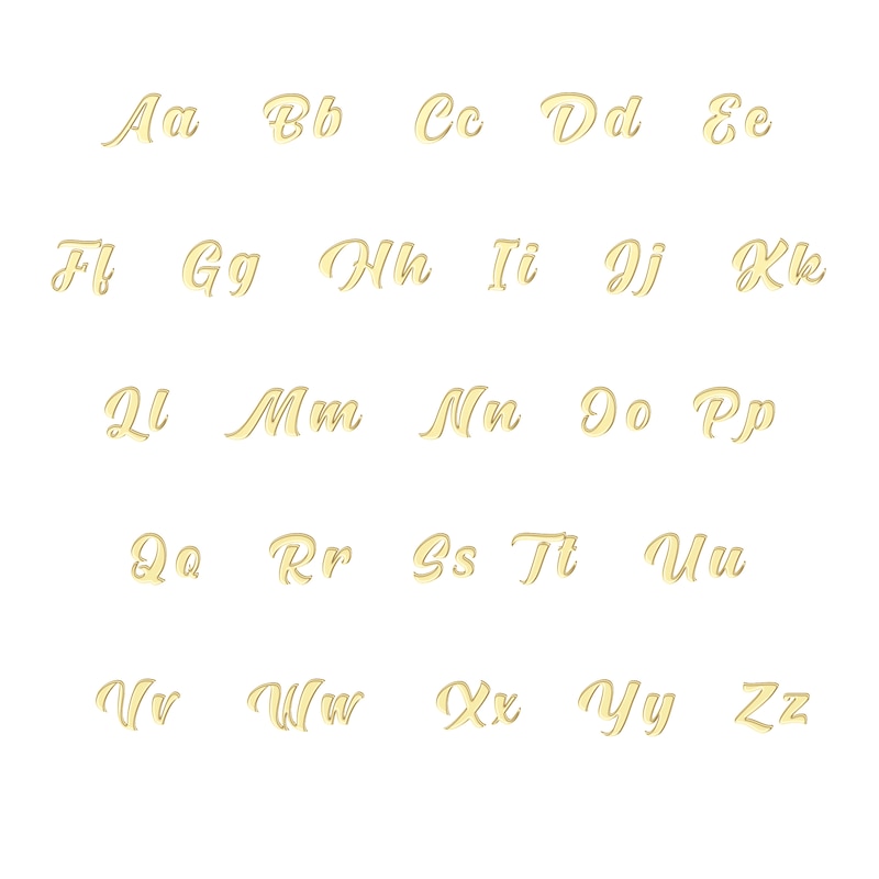 Main Image 3 of Diamond Accent Script Name Necklace 10K Yellow Gold 18"
