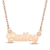 Thumbnail Image 1 of Diamond Accent Script Name Necklace 14K Rose Gold 18"