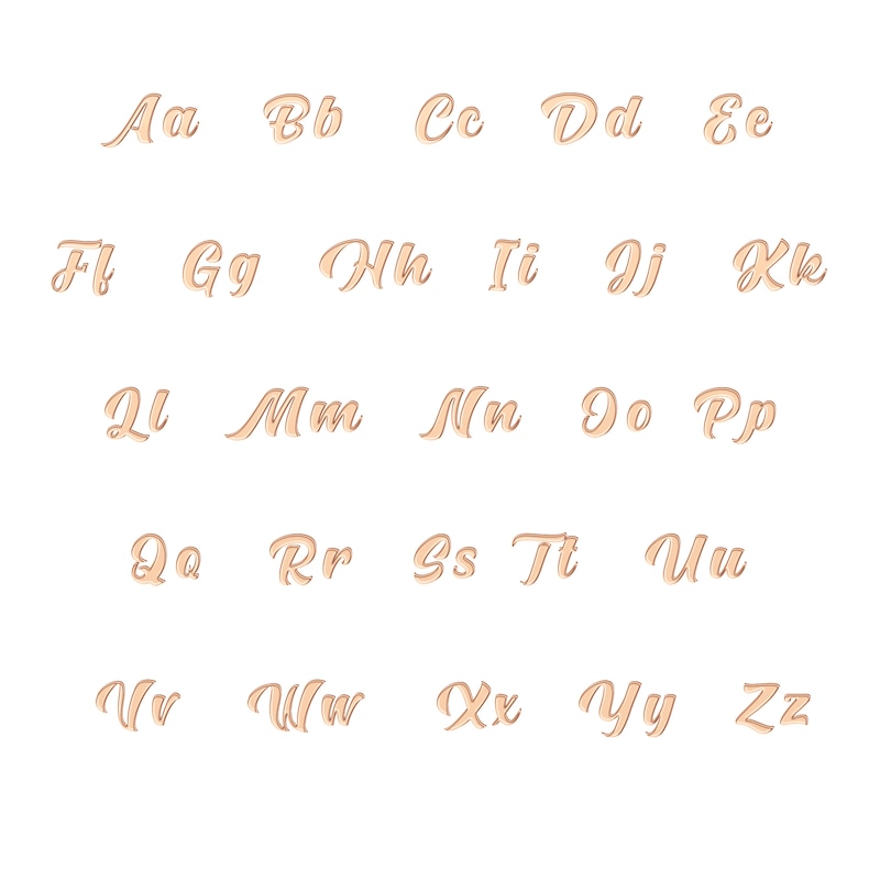 Main Image 3 of Diamond Accent Script Name Necklace 14K Rose Gold 18"