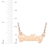 Thumbnail Image 4 of Diamond Accent Script Name Necklace 14K Rose Gold 18"