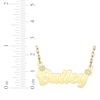 Thumbnail Image 4 of Diamond Accent Script Name Necklace 14K Yellow Gold 18"