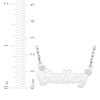 Thumbnail Image 4 of Diamond Accent Script Name Necklace Sterling Silver 18"