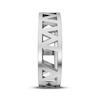 Thumbnail Image 2 of Roman Numeral Date Ring Sterling Silver