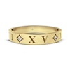 Thumbnail Image 3 of Diamond Accent Roman Numeral Date Ring 14K Yellow Gold