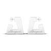 Thumbnail Image 1 of Name Hoop Earrings Sterling Silver