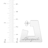 Thumbnail Image 3 of Name Hoop Earrings Sterling Silver