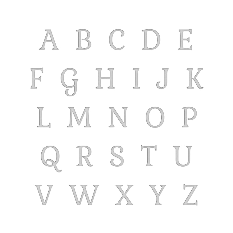 Main Image 4 of Family Name & Birth Flower Open Circle Necklace 14K White Gold 18"