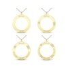 Thumbnail Image 3 of Family Name & Birth Flower Open Circle Necklace 14K Yellow Gold 18"