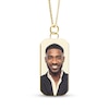 Thumbnail Image 1 of Men's Photo Dog Tag Necklace 10K Yellow Gold-Plated Sterling Silver 22"