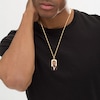Thumbnail Image 3 of Men's Photo Dog Tag Necklace 10K Yellow Gold-Plated Sterling Silver 22"