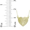 Thumbnail Image 3 of Your Own Fingerprint Heart Necklace 10K Yellow Gold-Plated Sterling Silver 18"