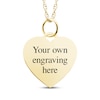 Thumbnail Image 2 of Small Heart Photo Charm Necklace 10K Yellow Gold-Plated Sterling Silver 18"