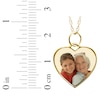 Thumbnail Image 4 of Small Heart Photo Charm Necklace 10K Yellow Gold-Plated Sterling Silver 18"