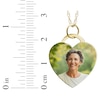 Thumbnail Image 4 of Flat Small Heart Photo Charm Necklace 10K Yellow Gold-Plated Sterling Silver 18"