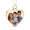 Thumbnail Image 1 of Medium Heart Photo Charm Necklace 10K Yellow Gold-Plated Sterling Silver 18"