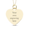 Thumbnail Image 2 of Medium Heart Photo Charm Necklace 10K Yellow Gold-Plated Sterling Silver 18"