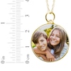 Thumbnail Image 4 of Medium Round Photo Charm Necklace 10K Yellow Gold-Plated Sterling Silver 18"