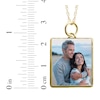 Thumbnail Image 4 of Medium Rectangle Photo Charm Necklace 10K Yellow Gold-Plated Sterling Silver 18"