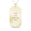Thumbnail Image 2 of Men's Extra Large Photo Dog Tag Necklace 10K Yellow Gold-Plated Sterling Silver 22"