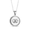 Thumbnail Image 1 of Nose Print Pet Disc Necklace Sterling Silver 18"