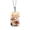 Thumbnail Image 1 of Pet Photo Large Dog Tag Necklace Sterling Silver 18"
