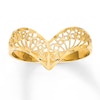 Thumbnail Image 0 of Filigree Chevron Ring 14K Yellow Gold